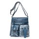 thumbnail image 2 of Bolso para mujer monedero suave lavado PU cuero correa ajustable múltiples bolsillos simple Azul Yuyangstore Bolso de mujer, 2 of 8