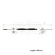 thumbnail image 2 of Cable Chicote Freno Trasero Derecho Compatible Con Toyota Yaris 1.5L 2007 2008 2009 2010 2011 2012 2013 2014 2015 Tambor CAHSA Cable Chicote Acelerador, 2 of 5