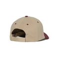 thumbnail image 3 of Two-Tone   Adjustable Baseball Cap, Khaki Burgundy, 3 of 4