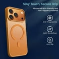 thumbnail image 5 of Entronix Bundle Compatible with iPhone 17 Pro — Magnetic Dual-Layer Phone Case & 2 Clear Screen Protector, Anti-Drop 9H Easy Install, Orange, 5 of 8