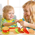thumbnail image 2 of Comida de imitación juguete de cocina patatas fritas realistas/hamburguesa/perro caliente accesorios de casa de muñecas para niños, 2 of 5