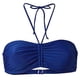 thumbnail image 1 of Trajes de baño para mujer, Trajes de baño para mujer, Bikini liso con top tipo bandeau para mujer, Ropa de playa, Traje de baño de poliéster para mujer, 1 of 2