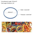 thumbnail image 2 of Uxcell Rubber Band Stretchable Rubber Elastic Band Colorful 1inch Dia 0.06inch Thick for Home Office Pack of 824, 2 of 5