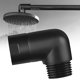 thumbnail image 2 of Adaptador de ducha de 90 grados, Adaptador de codo para cabezal de ducha, Adaptador de codo, Adaptador de brazo de ducha, Adaptador de brazo de ducha, Adaptador de cabezal de ducha, Accesorio de 4,5, 2 of 4