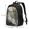 thumbnail image 4 of Yiaed Forest Meditating White Tiger Print Laptop Backpack,Business Travel Durable Laptops Backpack with USB Charging Port,Water Resistant College Computer Bag, 4 of 5