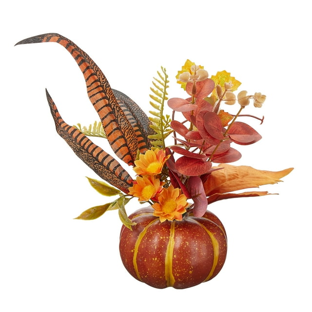SUNSIOM Ensemble de Décorations Citrouille, Décorations de Récolte d'Automne pour Maison Table Mariage Bricolage Automne Halloween Action de Grâce Décor