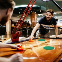 SOPOTUTU Green Table Hockey Pushers Set 8 Pieces for Smooth and Enhanced Table Hockey