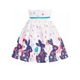 thumbnail image 5 of Girls Dress Petal Collar Easter Bunny Floral Rabbit Cotton Sleeveless 10 Years, 5 of 6