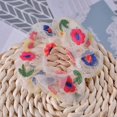 thumbnail image 3 of 5Pcs Embroidered Flowers Ponytail Holders for Women and Girls in Multi Color for Daily Wearing and Special Occasions with Hair Holding Function, 3 of 4