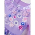 thumbnail image 4 of Vestido De Encaje Y Disfraz Floral Para Niñas Con Bolsa De Tela, Corona De Flores Y Collar Para Cosplay De Dibujos Animados Para Niños, Vestido De Princesa Para Halloween, 4 of 4