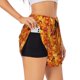 thumbnail image 1 of Balery Autumn Maple Leaf Pile Pantalones cortos deportivos para mujer con forro y dos bolsillos, elásticos, para entrenamiento, gimnasio, yoga-Medium, 1 of 7