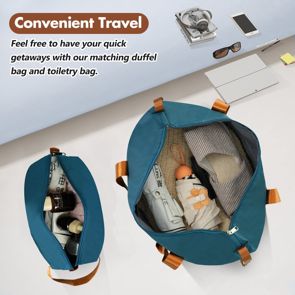 HomePerch 24" Hardshell Luggage Set with TSA Lock, Lightweight Suitcase with Double Spinner Wheels, Vintage Hard Shell Carry-On Cabin Luggage (17.7"×11.2"×26.4"), Airline Approved
