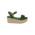 thumbnail image 2 of SANDALIA DAMA COLOR VERDE CON MOÑO AL FRENTE PLATAFORMA MEDIA Mundo Terra 025237, 2 of 2