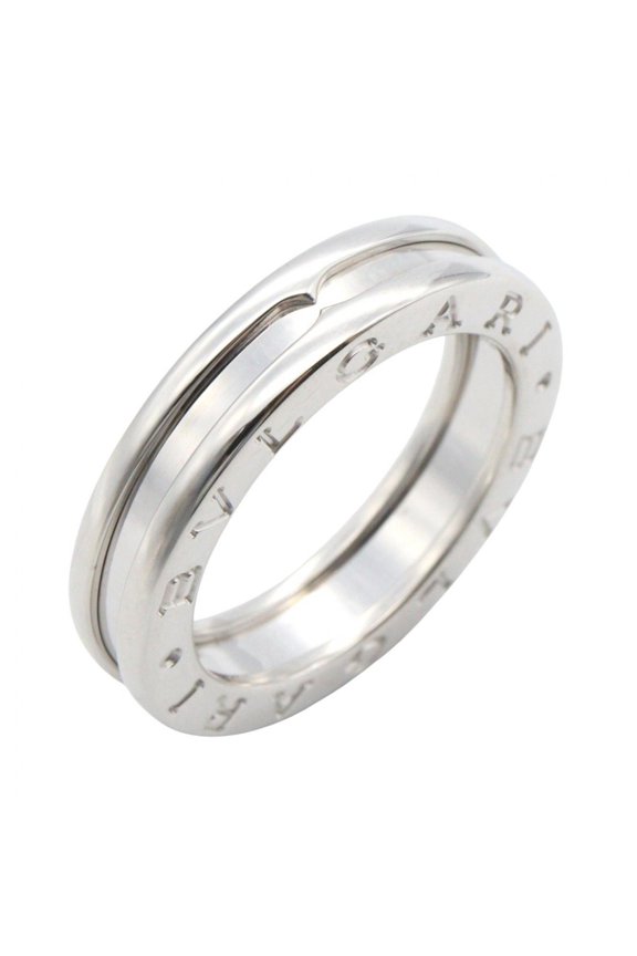 Pre-Owned BVLGARI B-zero1 Ring, Single Band, 18K White Gold, Men's and Women's, Silver
