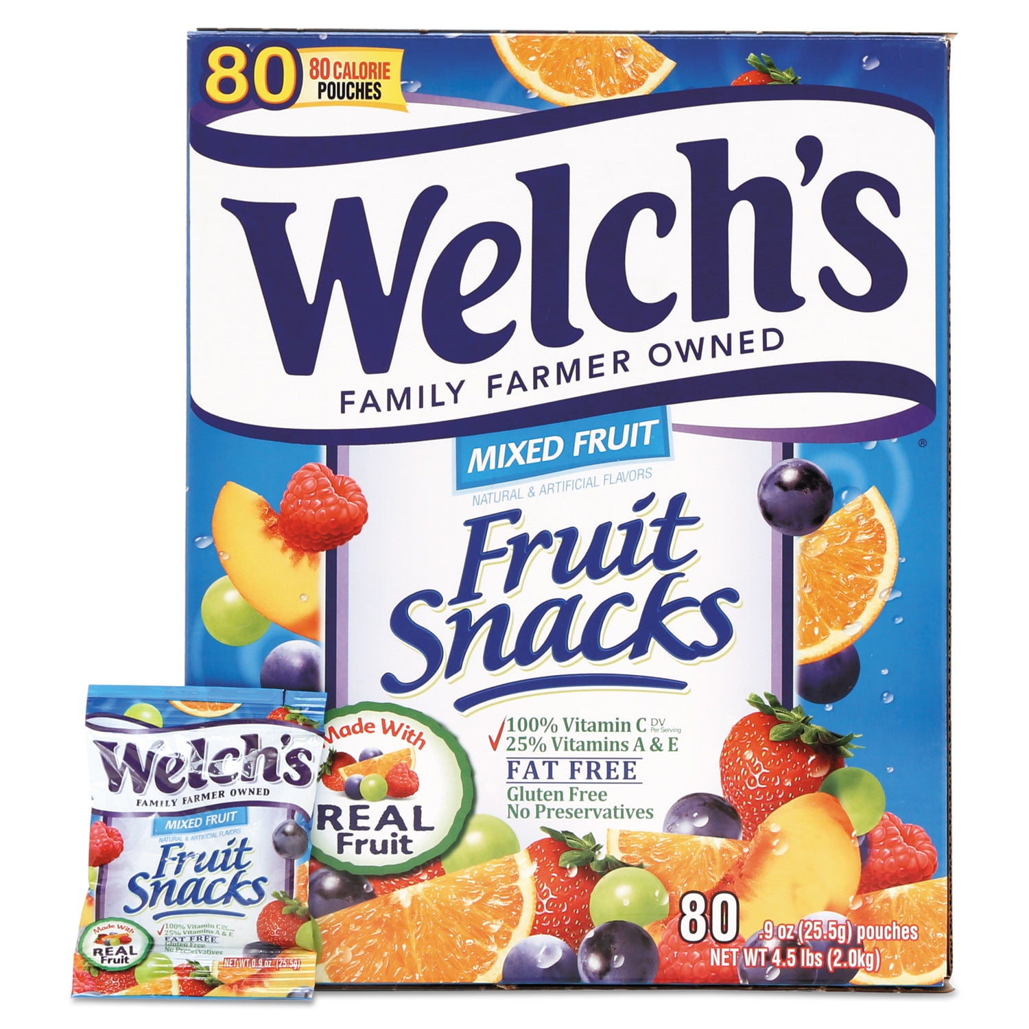 Welch's Mixed Fruit Fruit Snacks 80 ea