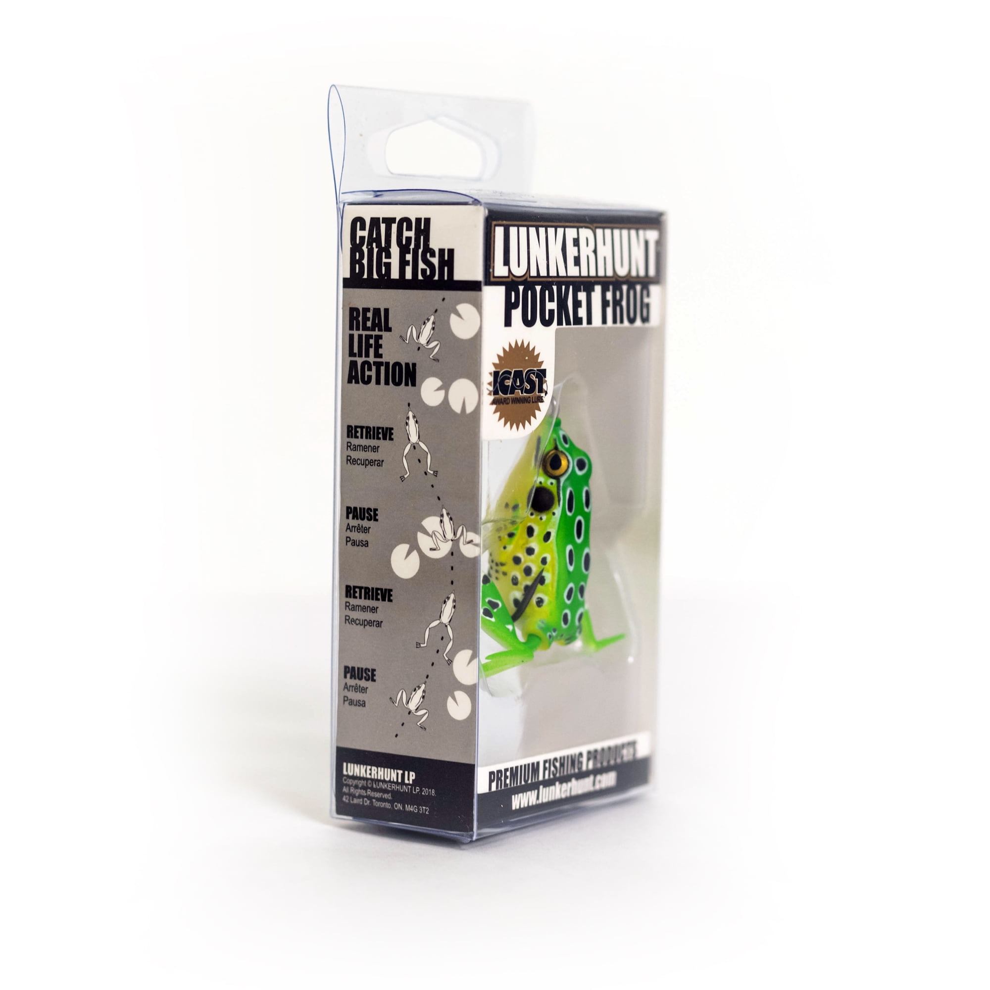 Lunkerhunt - Pocket Frog - Leopard - 1.75" & 1/4 oz - Fishing Lure
