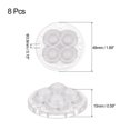 thumbnail image 2 of Unique Bargains Self Adhesive Mini Appliances Nylon Caster Wheels 360 Rotation, Transparent 8 Pack, 2 of 7