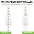 thumbnail image 4 of Pawfly Aquarium Air Pump Check Valves Plastic One Way Non-Return Check Valve, Clear, 4 of 6