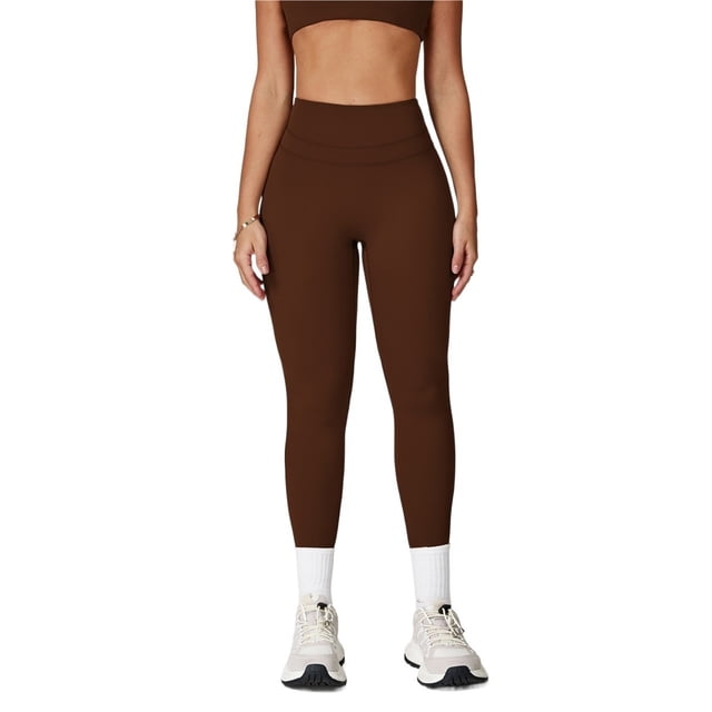Pantalones de Yoga de cintura alta ajustados de lijado, pantalones deportivos for levantar la cadera y el vientre, pantalones deportivos for correr al aire libre