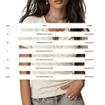 thumbnail image 4 of Women's Summer Cross Over V Neck Pleated Elegant Solid Color Fitted Short-Sleeve T-Shirt Casual Top Yellow M, 4 of 6