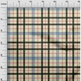 thumbnail image 2 of oneOone Viscose Chiffon Light Yellow Fabric Madras Check Dress Material Fabric Print Fabric By The Yard 42 Inch Wide, 2 of 4