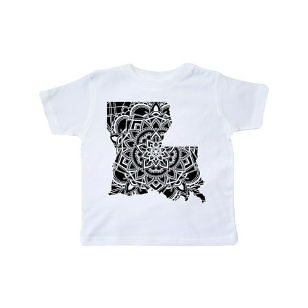

Inktastic Louisiana Silhouette Mandala Gift Toddler Boy or Toddler Girl T-Shirt