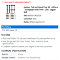 thumbnail image 2 of Ignition Coil and Spark Plug Kit 16 Piece - Compatible with 1998 - 2003 Jaguar XJR 1999 2000 2001 2002, 2 of 2