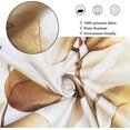thumbnail image 4 of Khaki Leaf Shower Curtain, Khaki Watercolor Eucalyptus Leaves Botanical Plants Bathroom Curtain Waterproof Fabric Machine Washable with Hooks, 84" Wx72 L, 4 of 6