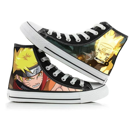 

New Naruto animation peripheral high top canvas shoes men and women lovers graffiti casual shoes