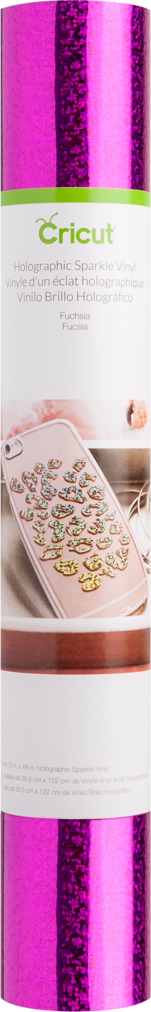 Cricut Holographic Vinyl, Fuchsia 12"x48"