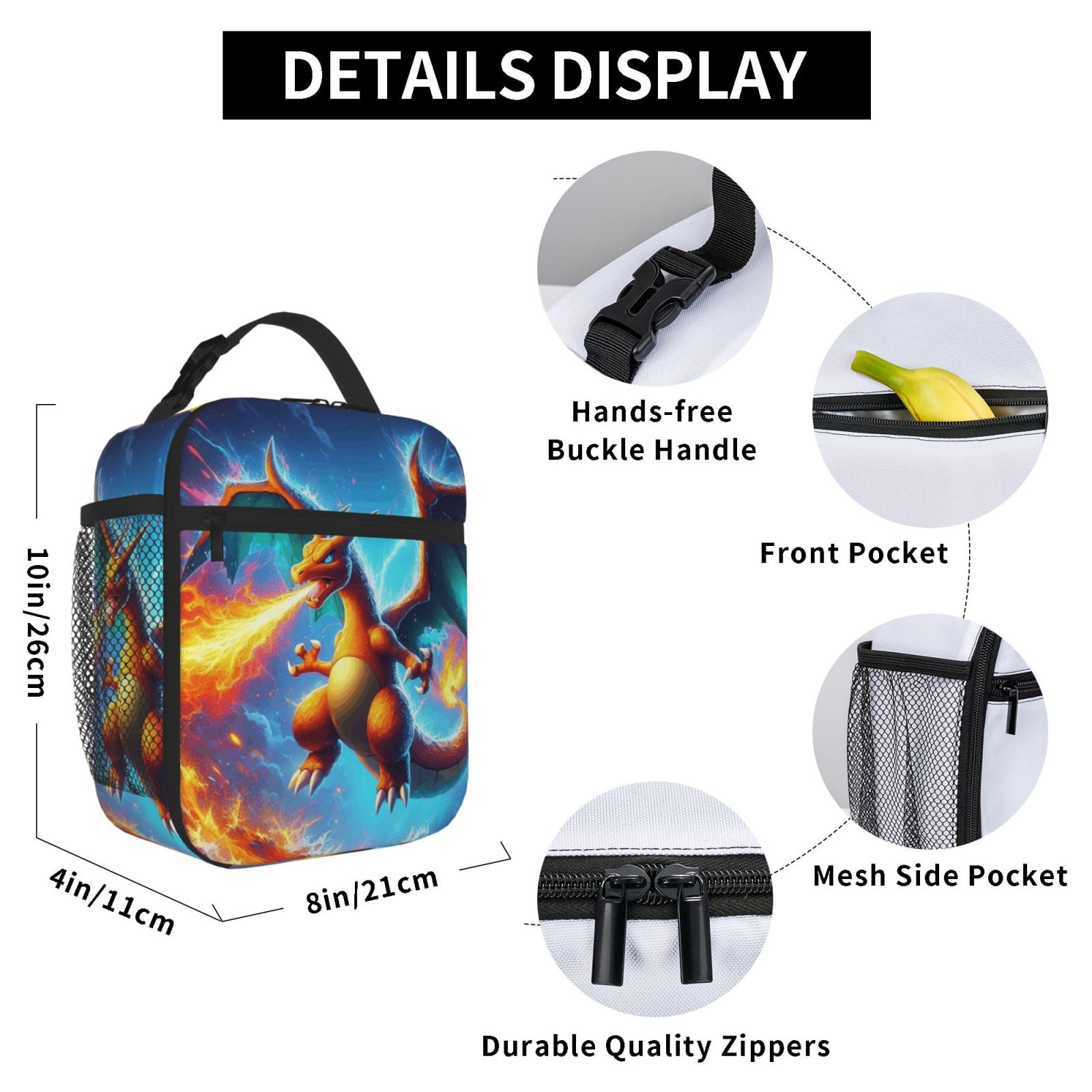 Lunch Bag Tote Bag Portable Insulated Lunch Box For Beach Camping Travel Work School Office
