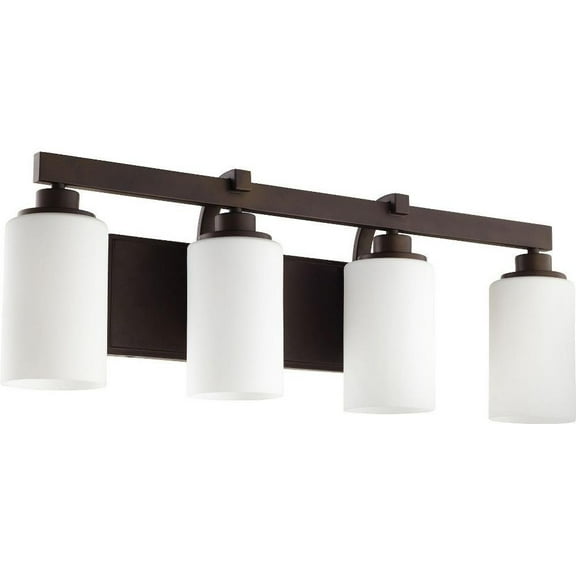 Sunny Gate 4 Light Bathroom Light in Transitional Style 27.5 inches Wide By 9.5 inches High-Oiled Bronze Finish Bailey Street Home 183-Bel-2534613
