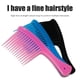 thumbnail image 5 of Mango de peine de dientes anchos grandes para desenredar la herramienta de cepillo para reducir la pérdida de cabello (negro) Likrtyny cuidado belleza, 5 of 9