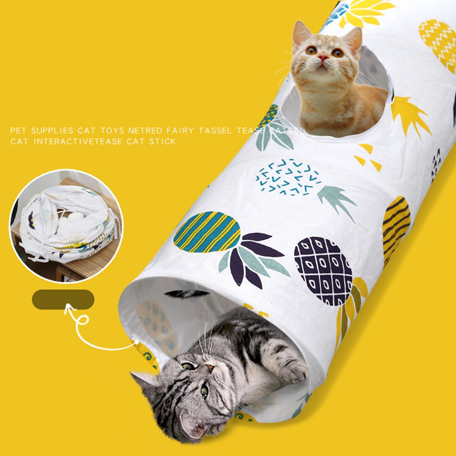 Cat Tunnel Exercising Cats Interactive Toy Running Climbing Toy Folded Pet Crawl