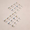 thumbnail image 4 of Fofosbeauty 24pcs Press on False Nails Tips, Square Fake Acrylic Nails, Quicksand Years White, 4 of 9
