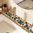 thumbnail image 2 of Yayeee Faucet Mat for Kitchen Sink 14.7" Diatomite Long Splash Guard Pad, Black Clover Pattern, 2 of 7