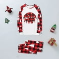 thumbnail image 2 of 2023 Pyjamas de Noël Assortis pour la Famille Pyjamas de Noël à Carreaux pour Hommes Velours Ensembles Assortis, 2 of 8