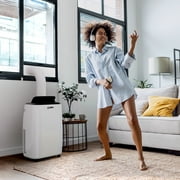 14,000 BTU (10,000 BTU DOE) Portable Air Conditioner Cools 700 Sq. Ft. with Dehumidifier and LCD Remote in White