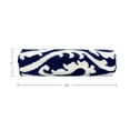 thumbnail image 3 of FBTS Prime 2 Pcs 20x6 inch Round Navy Blue Paisley Indoor Outdoor Bolster Pillows with Inserts, 3 of 7