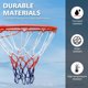 thumbnail image 4 of Basketball Rim Wall Mounted Sturdy Reinforced Basketball Outdoor Indoor With Net Screws For Garage Garden Backyard Adults, 4 of 7