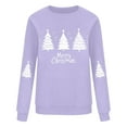 thumbnail image 6 of ABATAB Christmas Sweatshirts for Women Crewneck Cute Christmas Graphic Print Long Sleeve Shirt Holiday Party Pullover Blouse, 6 of 6