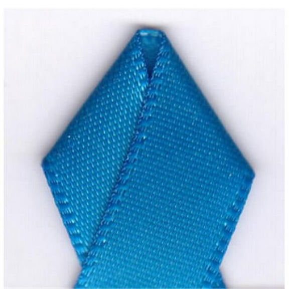 Papilion R074300160327100Y .63 in. Single-Face Satin Ribbon 100 Yards - Aegean Blue