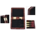 thumbnail image 2 of Wooden Bassoon Reed Case Maroon Hand Carved Bassoon Reed Box for 3pcs Reeds, 2 of 7