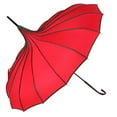 thumbnail image 5 of Long Handle Sun Umbrella, Retro Pagoda Parasol Umbrella, UV Protection Umbrella with Hook Handle for Photo Prop Decoration, 5 of 10