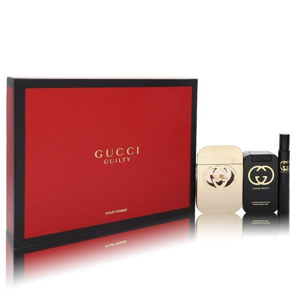 Gucci Guilty Ladies 2.5 Eau De Toilette/ 3.3 Bl/ .25 Eau De Toilette Set