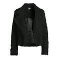 thumbnail image 5 of Belle du Jour Juniors Faux Fur Open Front Jacket, Sizes XS-XL, 5 of 5