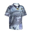 thumbnail image 2 of Trolly Owl Men'S 3d Print Casual Button Down Shirts, Novelty Hawaiian Short Sleeves L, 2 of 8