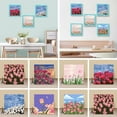 Tulip landscape diy digital oil painting handcolored oil painting ъα