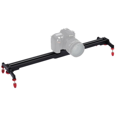 Goplus 24'' Camera Video Slider Track Stabilizer Rail Ball-Bearing Adjustable Leg w