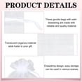 thumbnail image 2 of Bolsas de organza Windyun White, 100 unidades, 30 x 20 cm, para regalo, 2 of 7